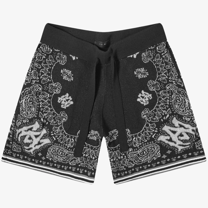 Amiri Bandana Knitted Shorts