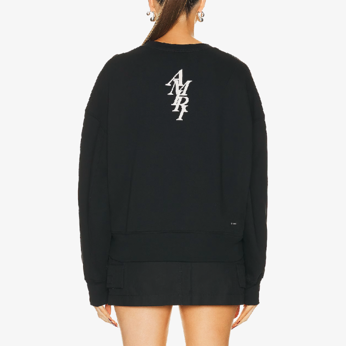 Amiri Womens Stacked Logo Sweatshirt