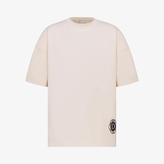 Dior Ecru Silk And Cotton T-Shirt