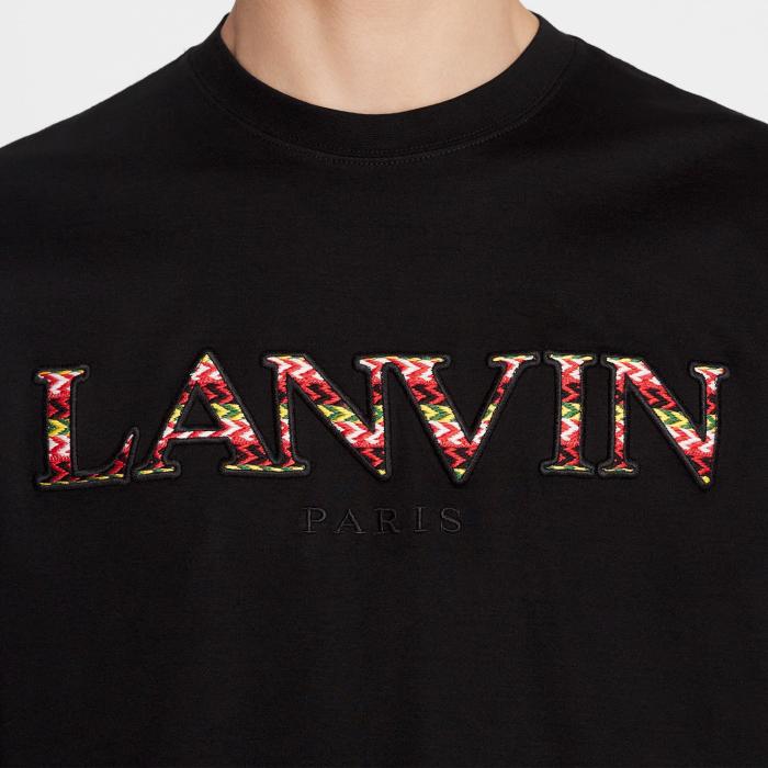 Lanvin Curb Logo-Embroidered Cotton T-Shirt