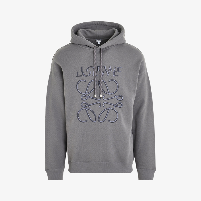 Loewe Relaxed Fit Logo Embroidered Hoodie