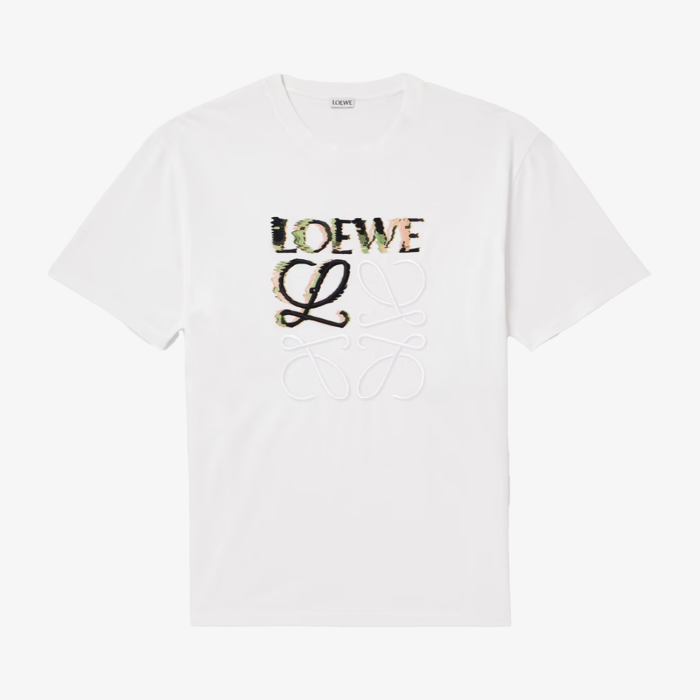 Loewe Logo Embroidered T-Shirt