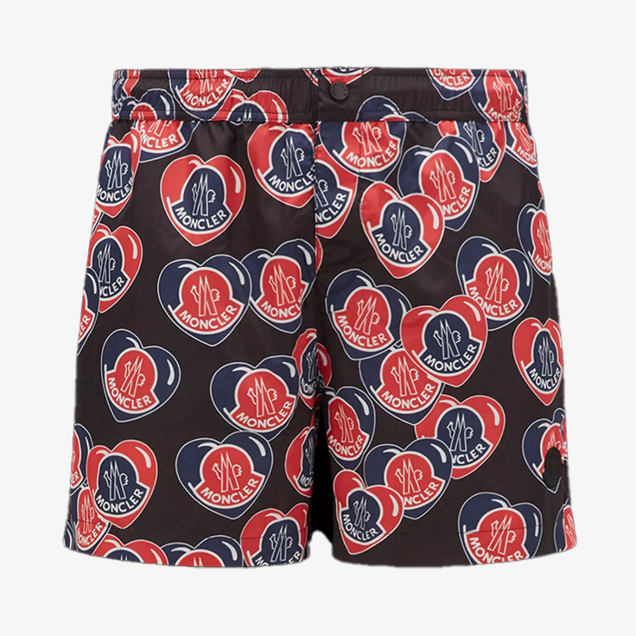 Moncler Moncoeur Print Swim Shorts