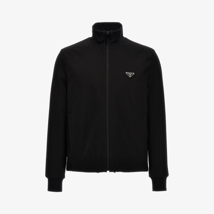 Prada Black Stretch Technical Fabric Jacket