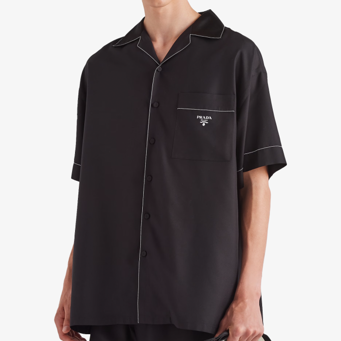 Prada Short Sleeved Silk Shirt