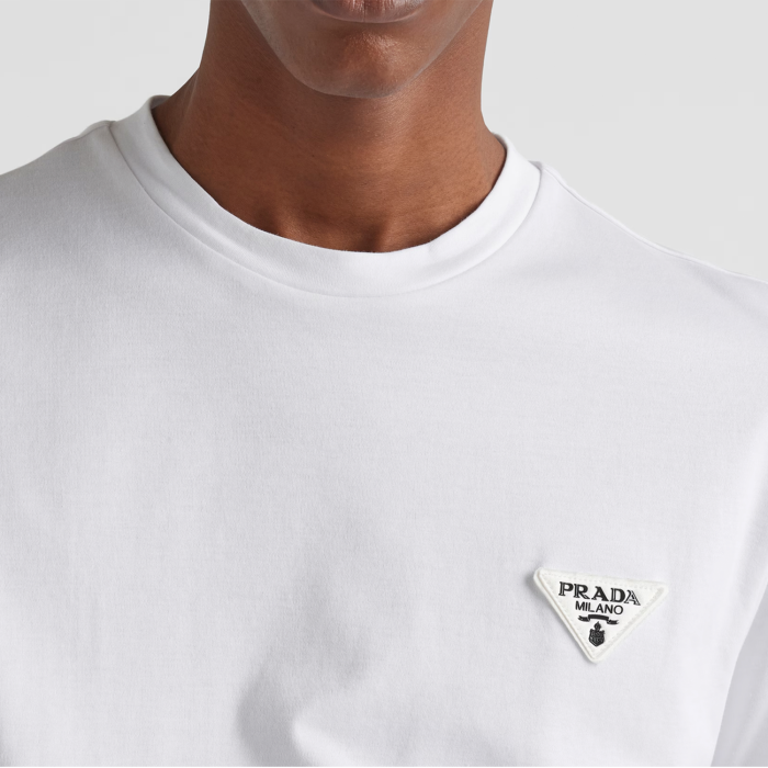 Prada Logo Cotton T-Shirt