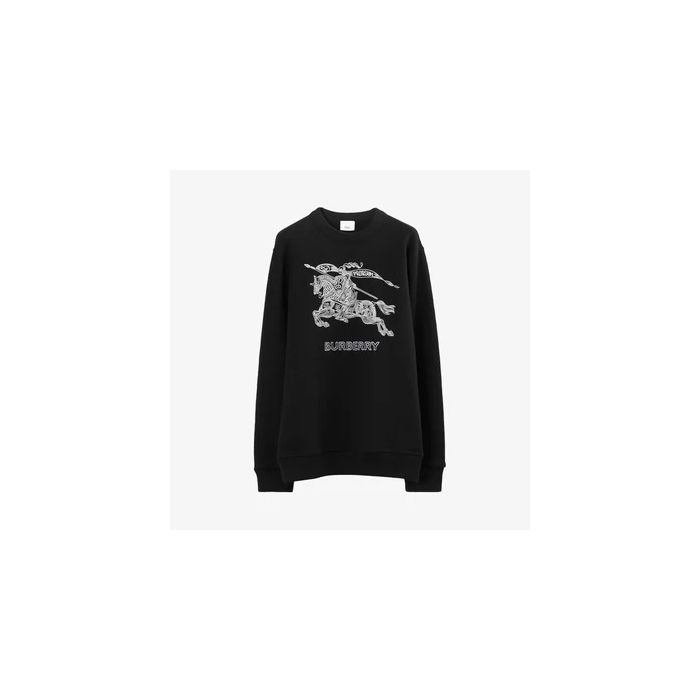 Burberry Embroidered EKD Cotton Sweatshirt