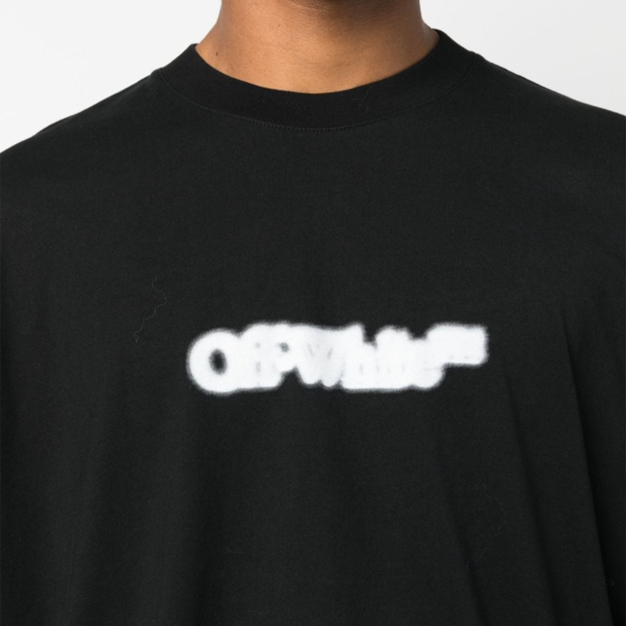 Off White Blurred Oversize T-Shirt